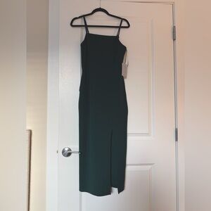 Elegant Green Midi Dress